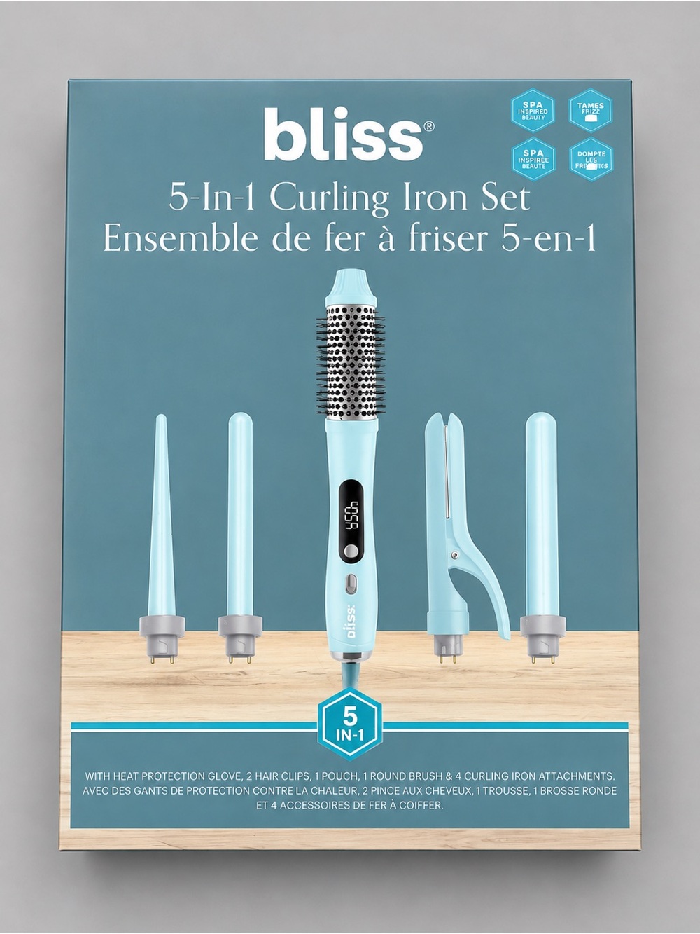 Bliss 5-In-1 Curling Iron Set